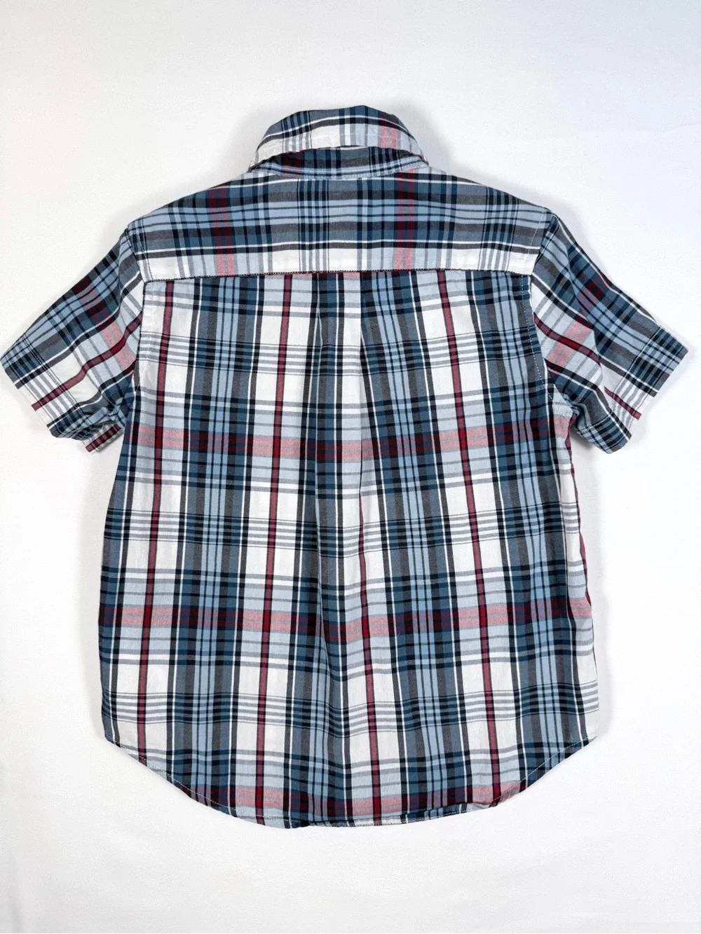 RALPH LAUREN Toddler Boys' Tartan Plaid 100% Cotton Casual Button Down Size 4/4T